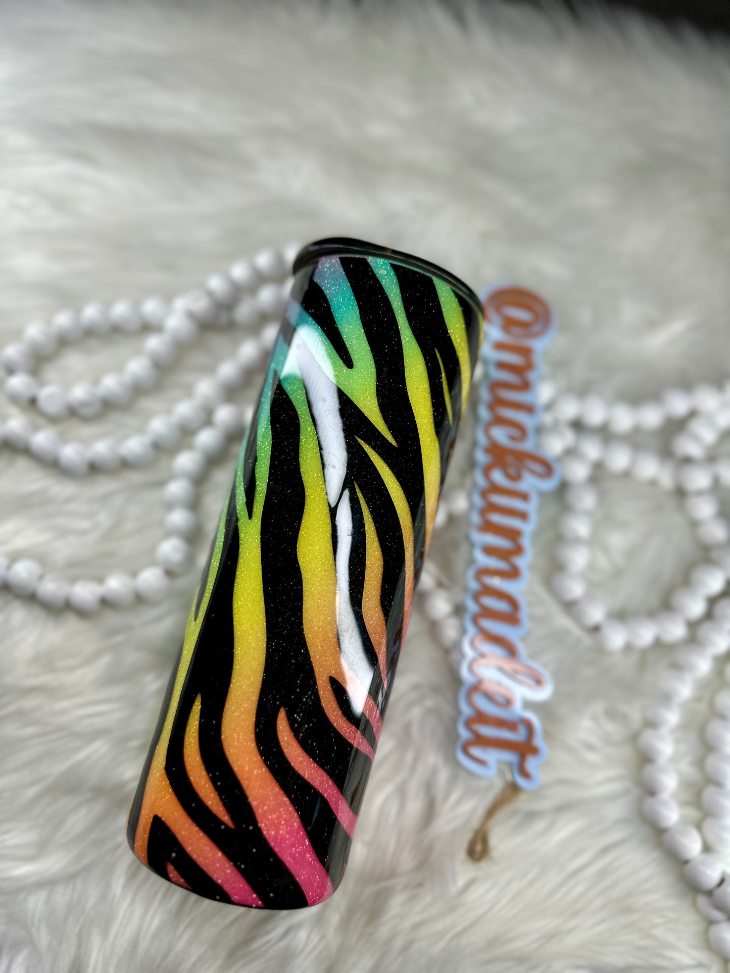 20oz Rainbow Zebra