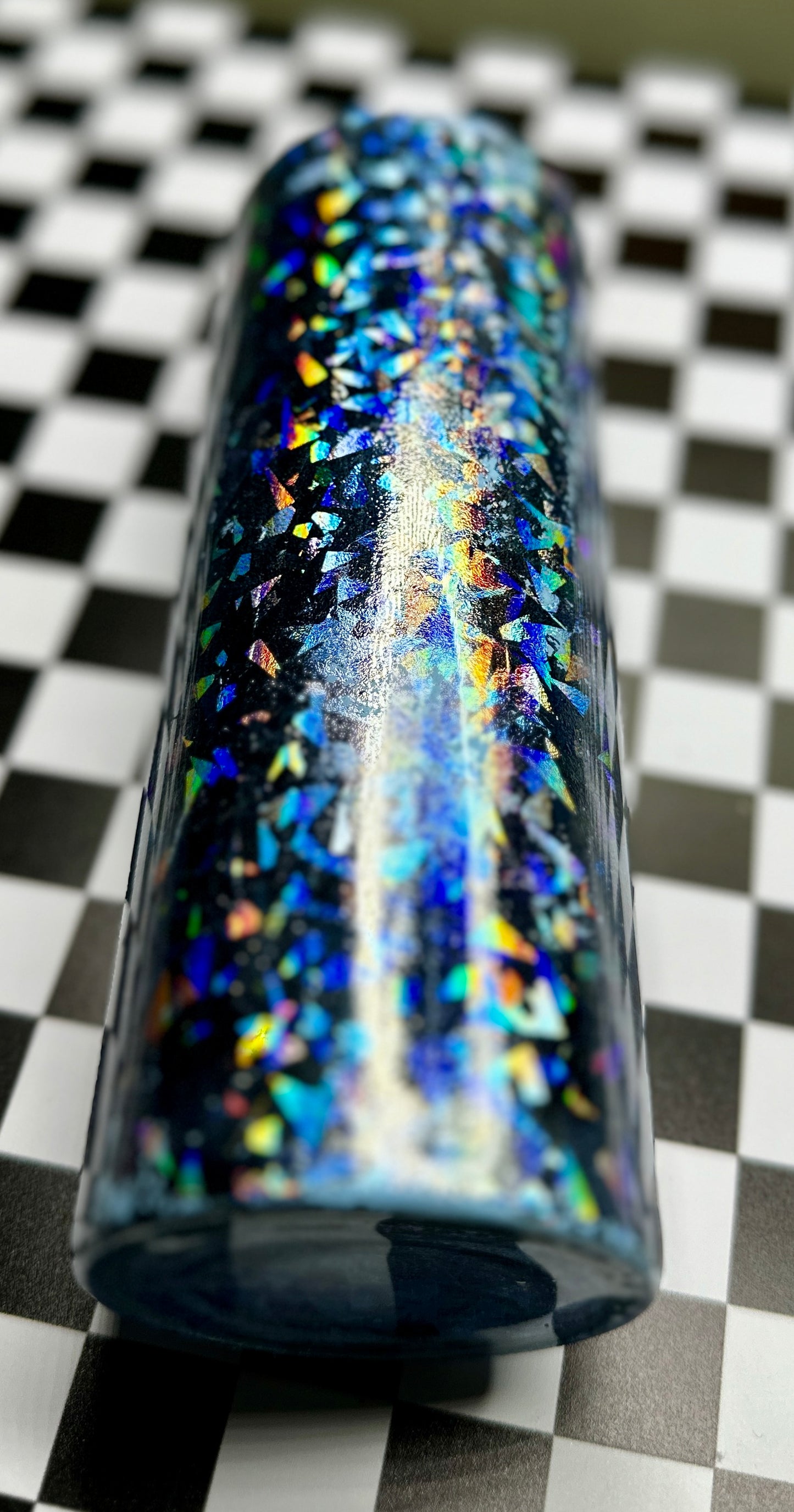 24oz Plump Blue Sparkle