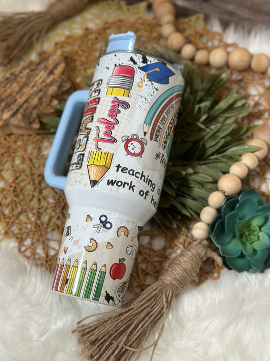 40oz Teacher Tumbler