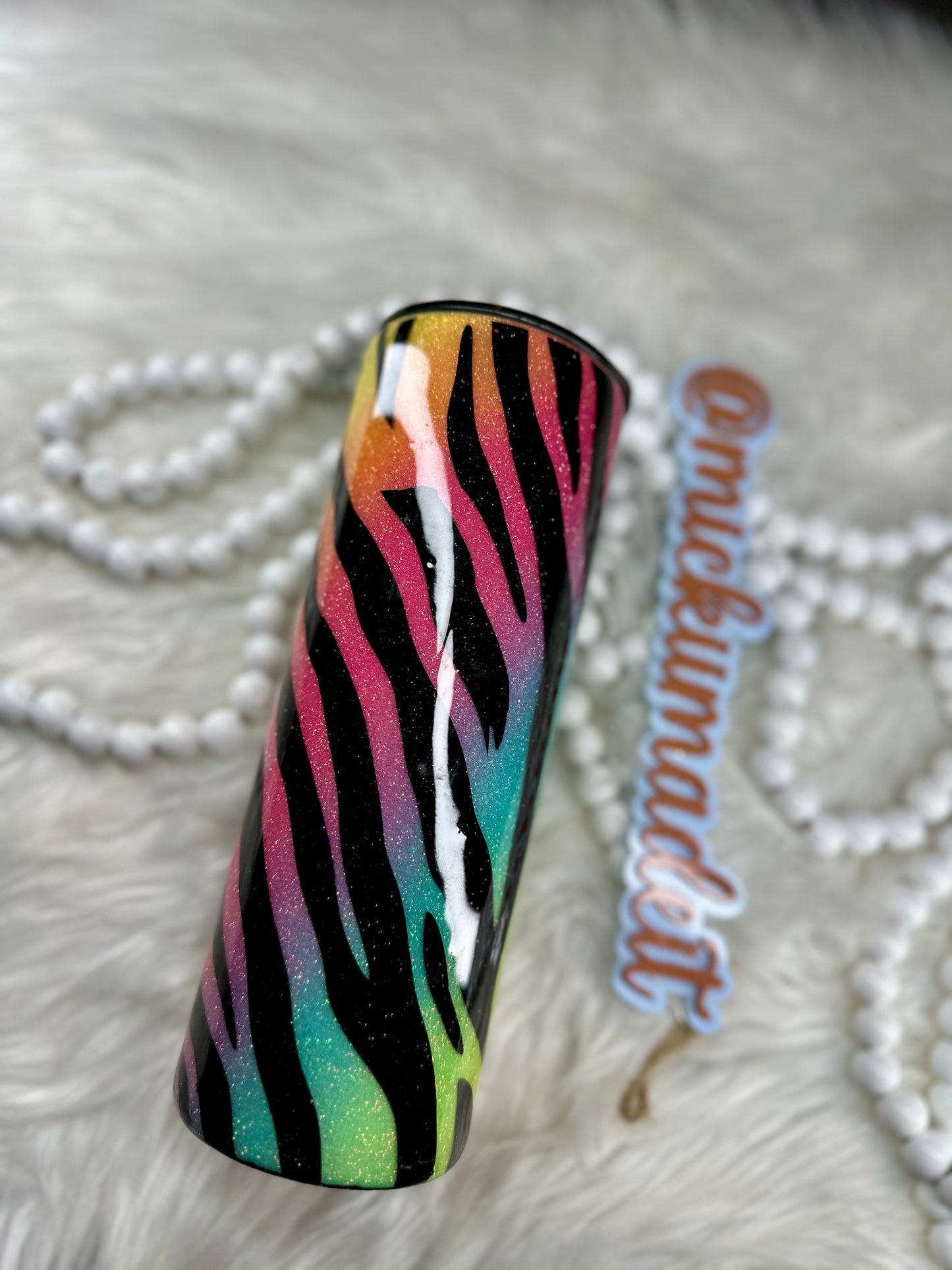 20oz Rainbow Zebra