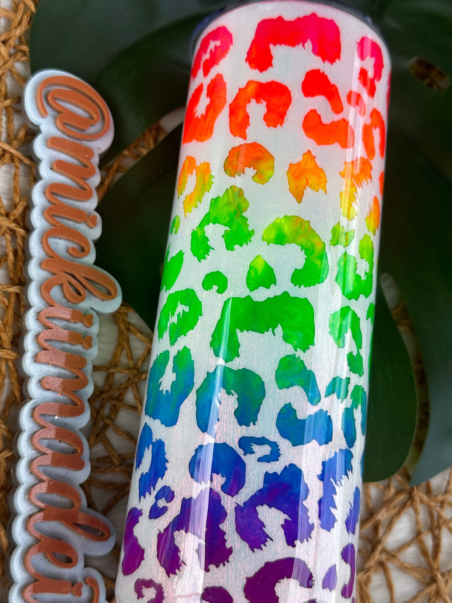 Rainbow Leopard Tumbler
