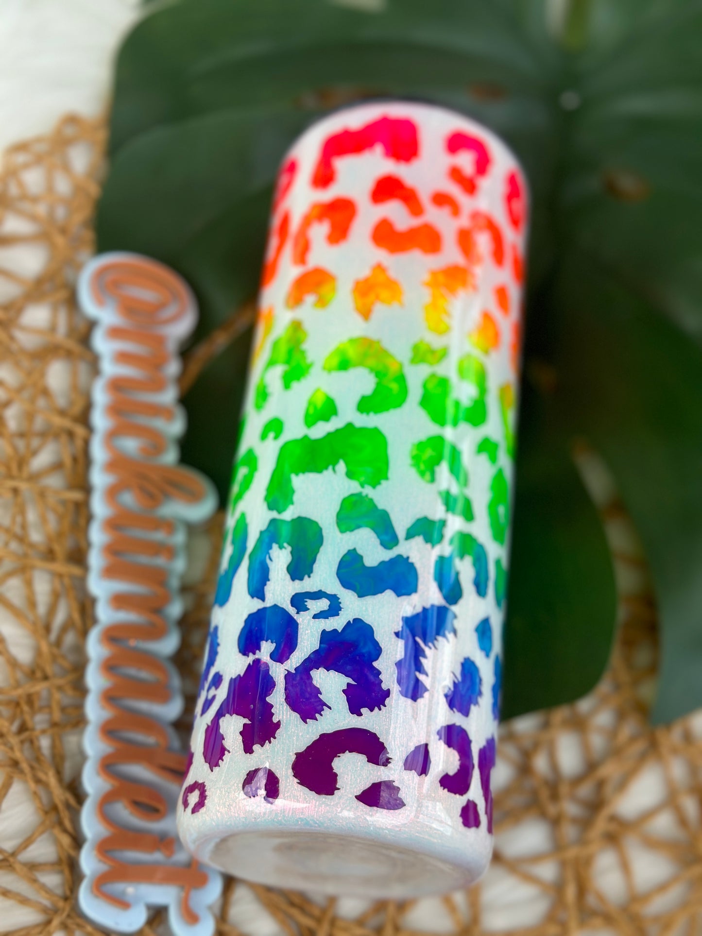 Rainbow Leopard Tumbler