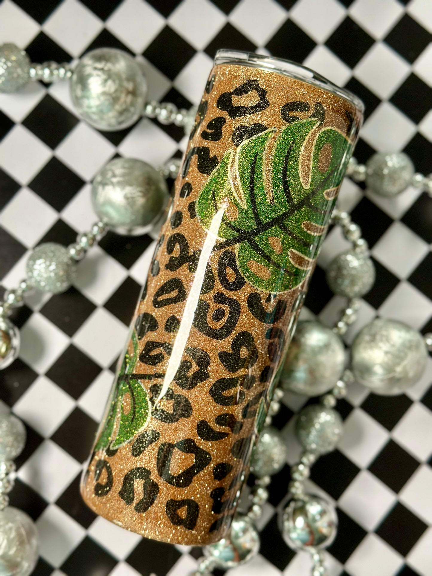 Leopard Monstera 20oz Tumbler