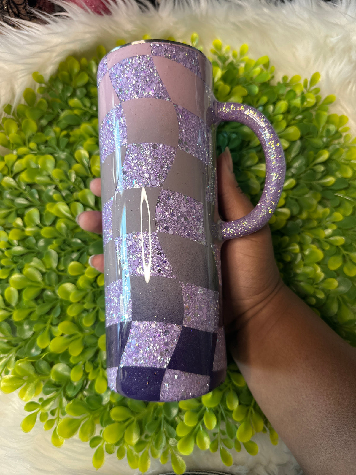 20. 24oz wavy checker
