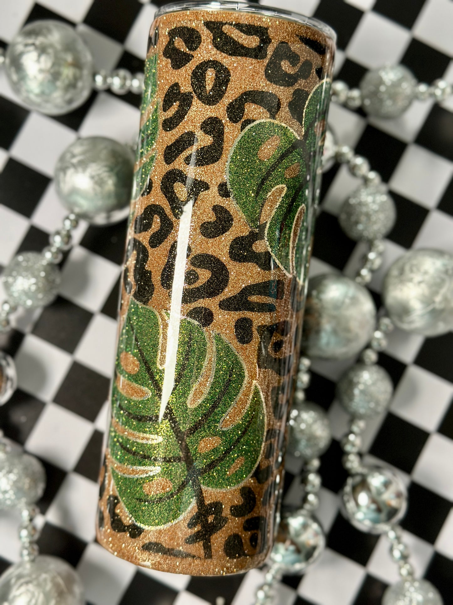 Leopard Monstera 20oz Tumbler