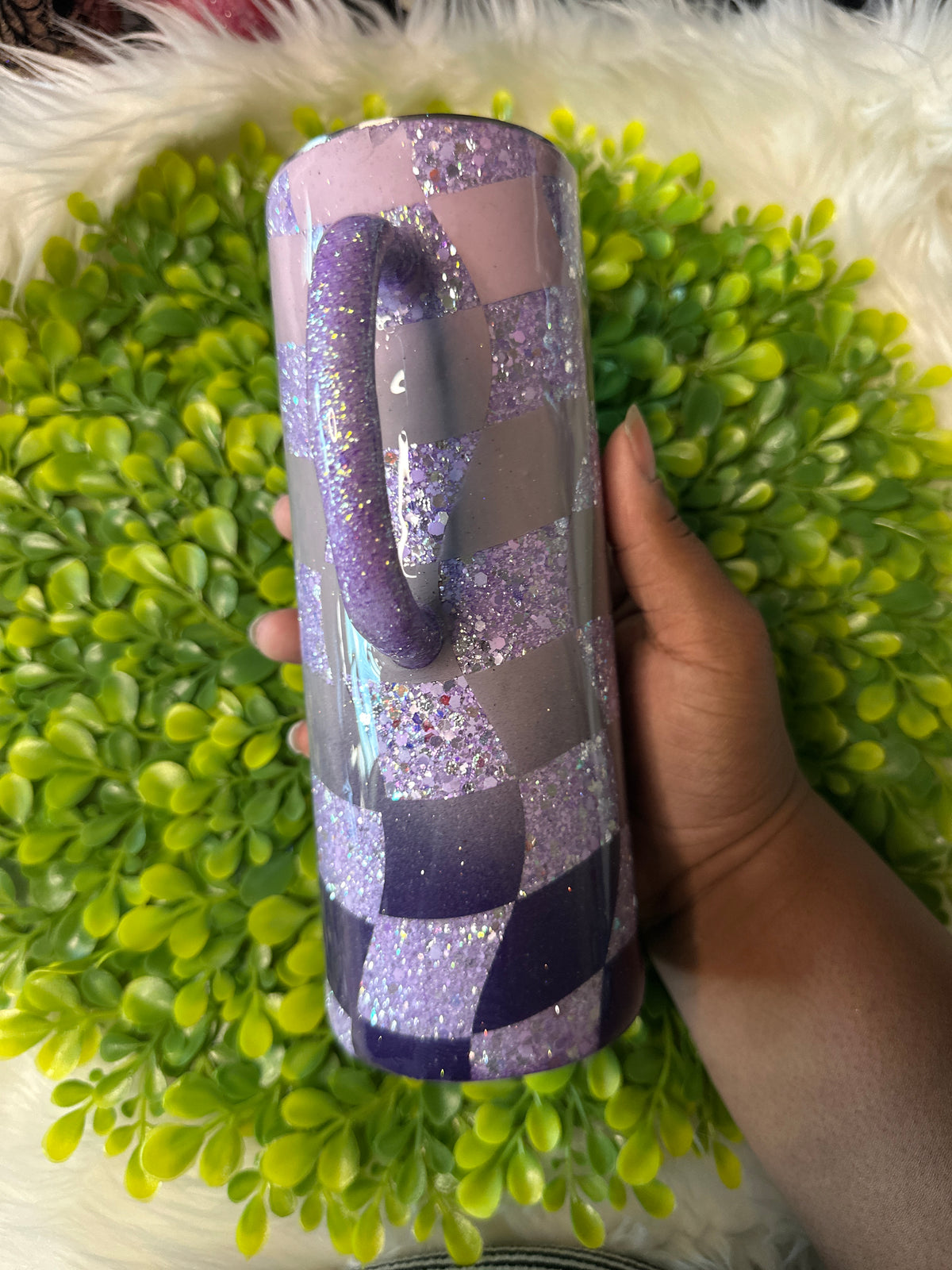 20. 24oz wavy checker